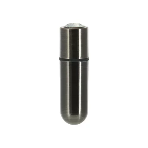 PowerBullet Mini bullet vibrator s kristalom - First Class 9 Function, Gun Metal
