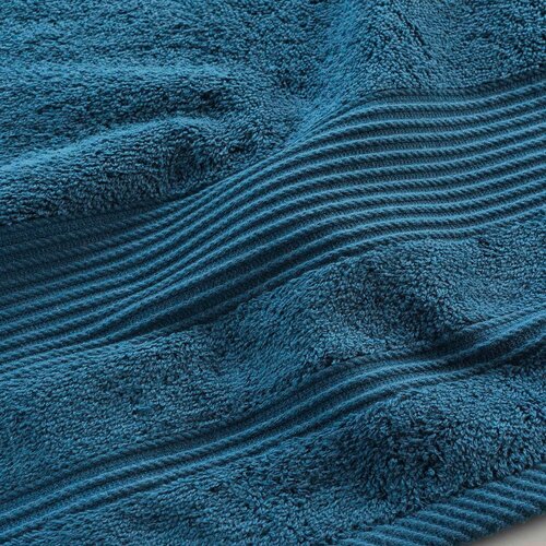 Douceur d int&amp;eacute;rieur Temno modra bombažna brisača iz frotirja 90x150 cm Tendresse &amp;ndash; Slike
