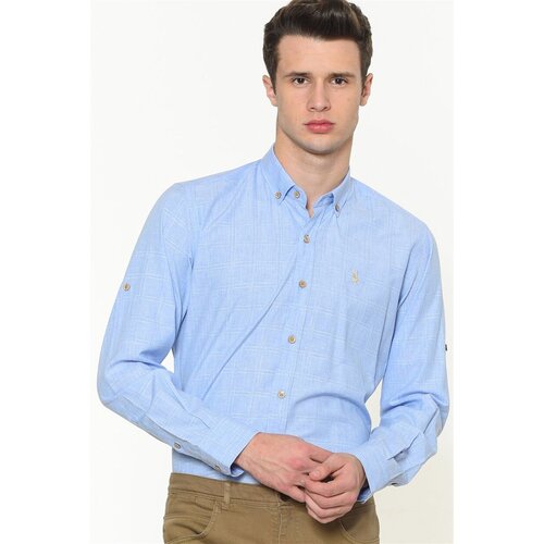 Dewberry G682 MEN&amp;#039;S SHIRT-LIGHT BLUE Slike