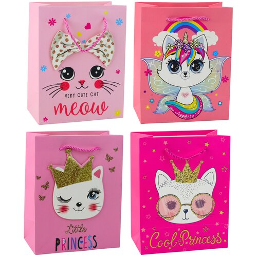  Paper Gift Bag Kittens Glitter Pink 23 x 18 x 10.5 cm Cijene