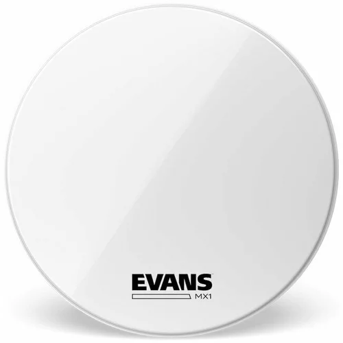 Evans BD22MX1W MX1 Marching Bass White 22" Opna za koncertni bubanj