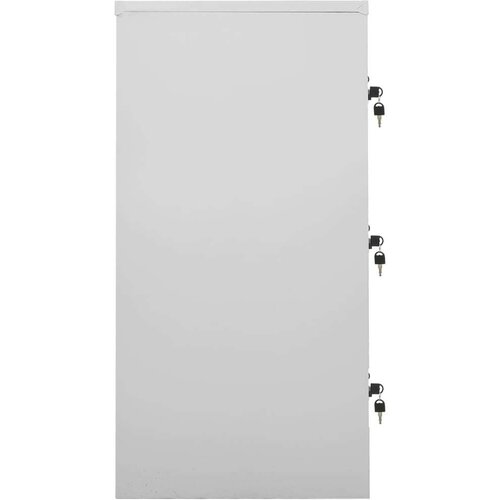 VidaXL ormarići s ključem 2 kom svjetlosivi 90 x 45 x 92,5 cm čelični Slike