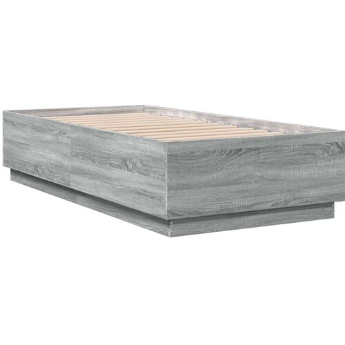 VidaXL Okvir za krevet boja hrasta 90x190 cm od konstruiranog drva Slike