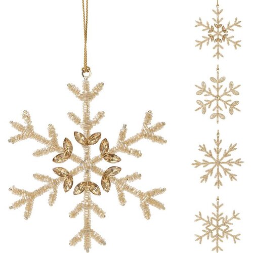 Dekoracija ZA BOR PAHULJA 15CM ZLATNA Cijene