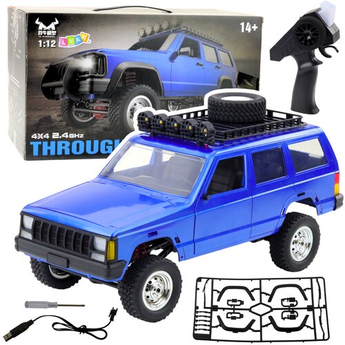  Terenski auto na daljinsko upravljanje 4x4 MN78 u omjeru 1:12 - plavi Slike