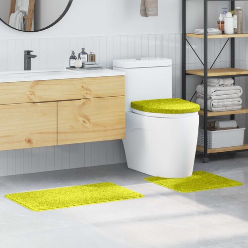  Set prostirki za kupatilo s protukliznom podlogom 3 pcs Zelena Cijene