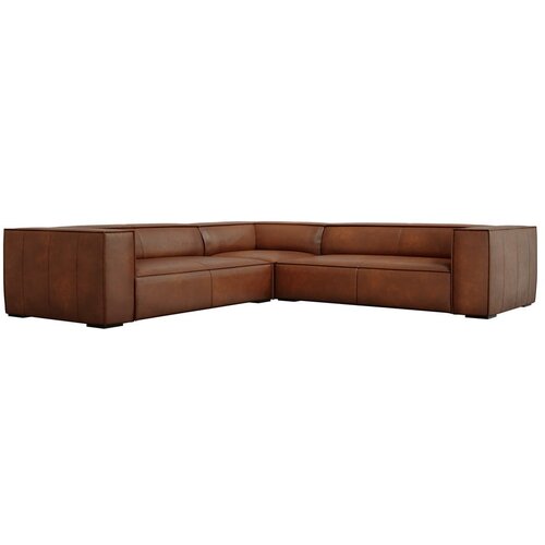 Windsor &amp;amp; Co Sofas Rjava usnjena kotna zofa v barvi konjaka (obojestranska) Madame - Windsor &amp;amp; Co Sofas Slike
