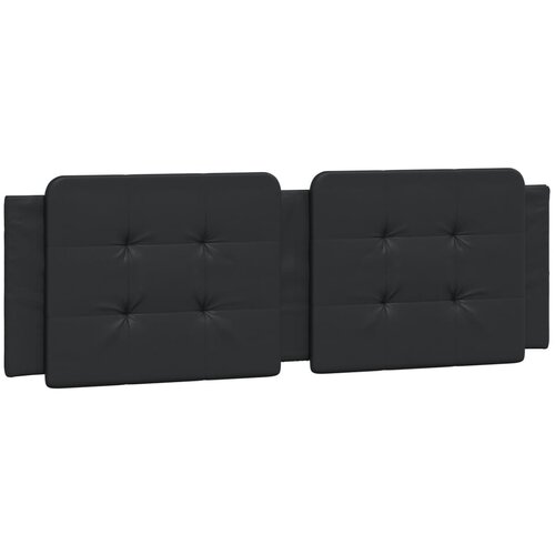Maison Chic posteljno vzglavje - vzglavna omarica - vzglavna stranica črna 160 cm umetno usnje, (21704190) Cene
