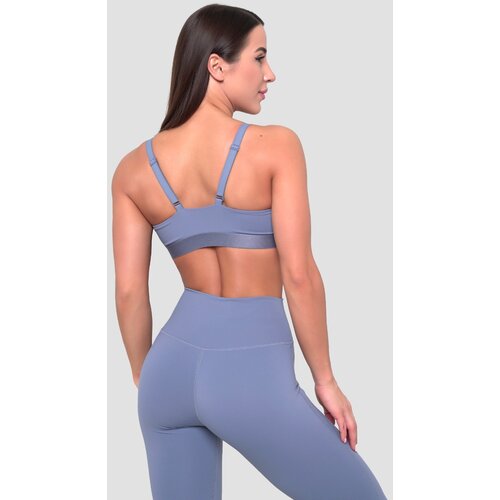GymBeam Sportski grudnjak Essence String Denim Blue Slike