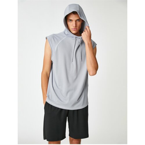 Koton T-Shirt - Gray - Straight Slike