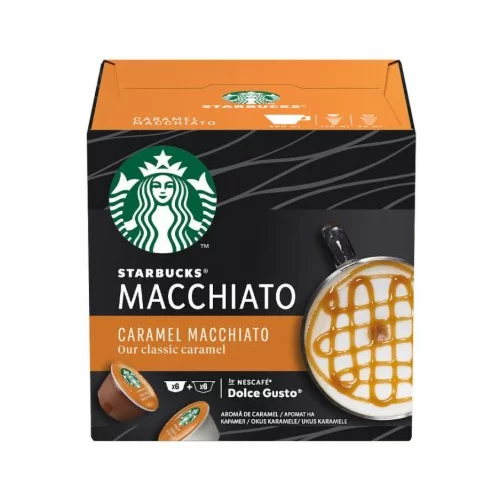 Starbucks Caramel Macchiato by NESCAFÉ® Dolce Gusto®, kapsule za kavu, (12 kapsula / 6 napitaka), kutija, 127,8 g