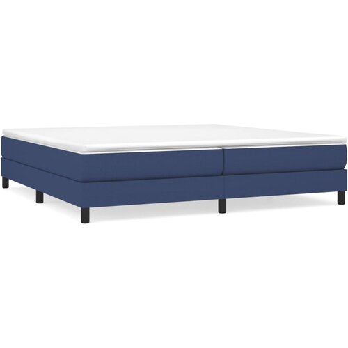  Okvir za krevet s oprugom plavi 200x200 cm od tkanine Slike