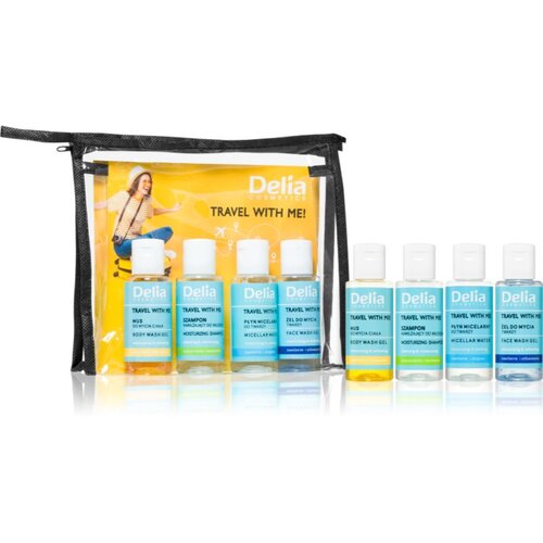 Delia Cosmetics Travel with me Potovalni set (za obraz, telo in lase) Cene