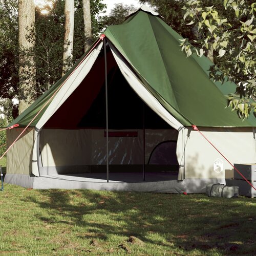 The Living Store Družinski šotor tipi za 10 oseb zelen vodoodporen - Družinski Šotor, (21606443) Cene