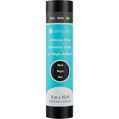 Silhouette Matte Removable Vinyl - 22,9 cm x 3 m - Black Slike