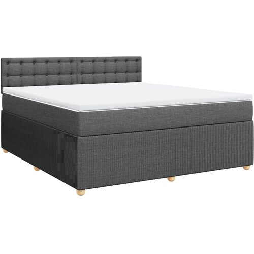 Maison Chic Box spring postelja - Vzmetna postelja z vzmetnico temno siva 180x200 cm blago SL11554, (21906142) Cene