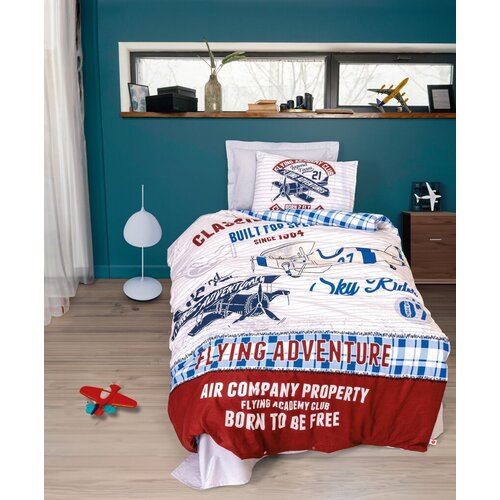 Lessentiel Maison set posteljina flying v2 fitted, 160x220 cm, beli Cene