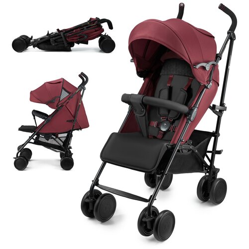 Kinderkraft KOLICA ZA BEBE SIESTA 2 BURGUNDY Slike