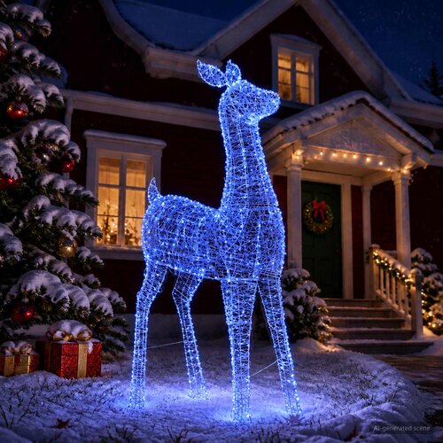  Božićna LED figura soba LOVIISA 900 LED lampica Plava Cene