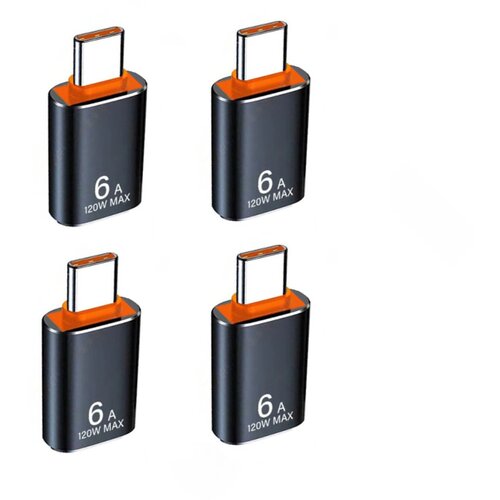 INF Type-C na USB 3.1 OTG adapter 6A, 4 kos, aluminij, hiter prenos Black, (5000276871) Cene