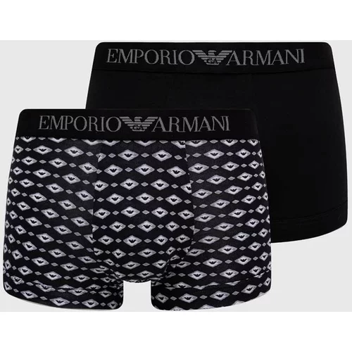 Emporio Armani Underwear Boksarice 2-pack moški, črna barva