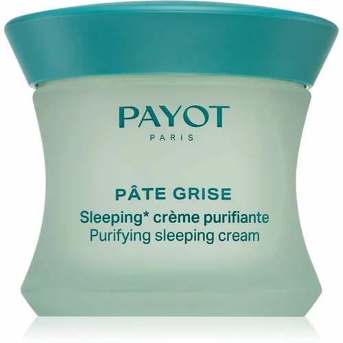 Payot Pâte Grise Purifying sleeping cream noćna krema za čišćenje i regulaciju kože lica za mješovitu i masnu kožu 50 ml