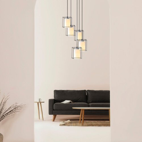 Opviq Swank - 702-5S2 Black Chandelier Cene
