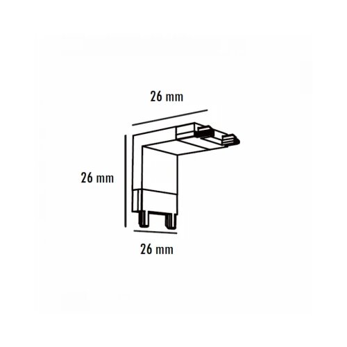 Magnetic SLIM KONEKTOR PLAFON-ZID BELI (26-A-LV) Cene