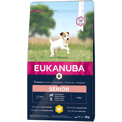 Eukanuba Caring Senior Small Breed piletina - 3 kg Slike
