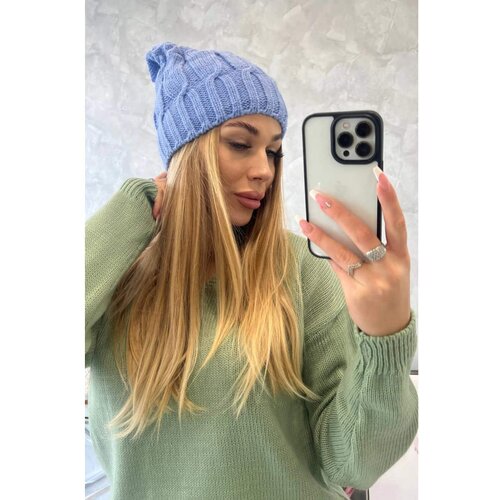 Kesi Cap with fleece Iwona K221 blue Cene