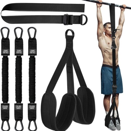 INF Pull up trak / Trening trakovi Pull ups - Pripomoček za vlečenje navzgor za kondicijo pri vadbi moči Black 210 lbs, (21783945) Cene
