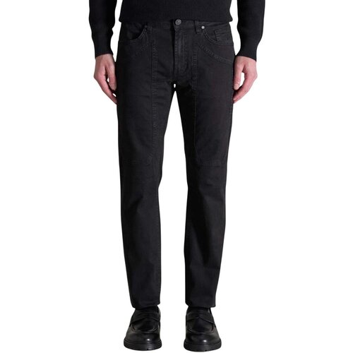 Jeckerson Hlače Chino / Carrot JOHN 5 TASCHE TOPPA JUPPA077JOHN001 CTCPTGABA001 U000 Črna Slike