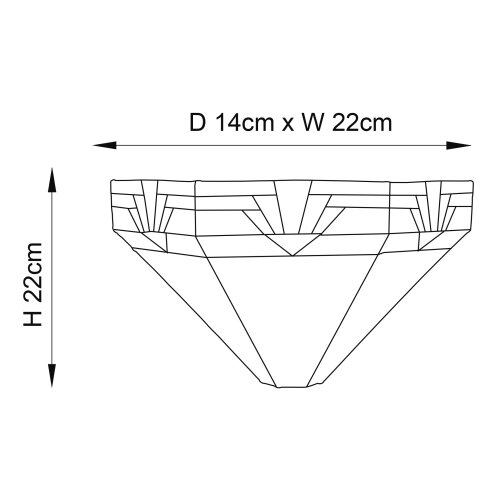 Endon 64288 - Zidna svetiljka Tiffany NEVADA 1xE14/40W/230V Slike