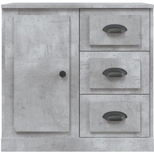  Komoda siva boja betona 70x35,5x67,5 cm od konstruiranog drva Slike
