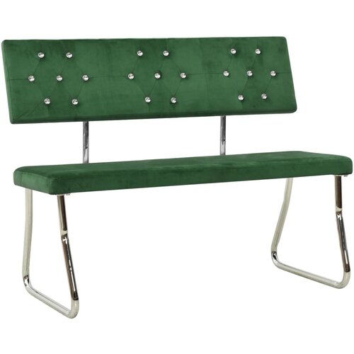 VidaXL Klop 110 cm temno zelen žamet, (20770474) Slike