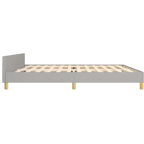  Okvir za krevet bez madraca svjetlosivi 200 x 200 cm od tkanine Slike