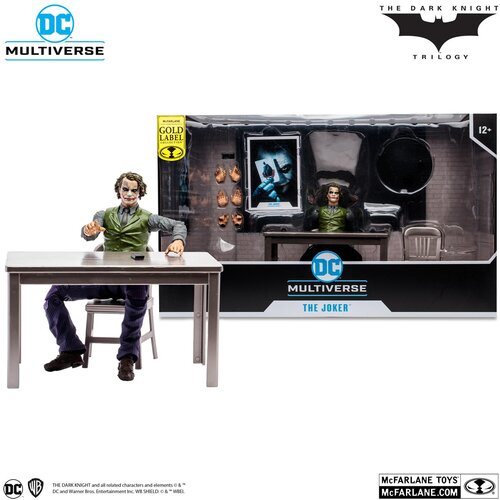 Grupo Action Figure DC Multiverse - Jail Cell Variant - The Joker (The Dark Knight) - Gold Label Cene