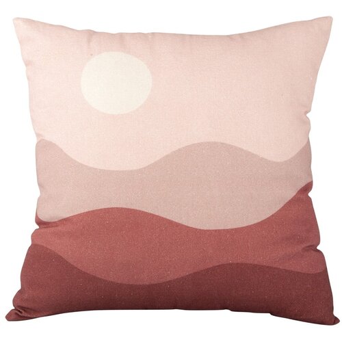 PT LIVING Roza-rdeč bombažna okrasna blazina Pink Sunset, 45 x 45 cm Cene