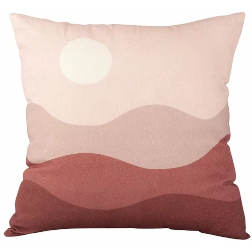 PT LIVING Roza-rdeč bombažna okrasna blazina Pink Sunset, 45 x 45 cm