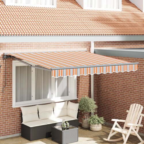 vidaXL Retraktilna tenda Morsko modra 300x250 cm Cene