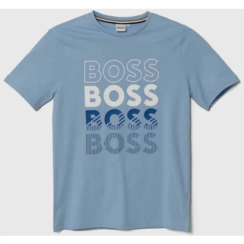 Boss Dječja pamučna majica kratkih rukava s tiskom