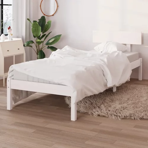  za krevet bijeli od borovine 90 x 190 cm UK jednokrevetni