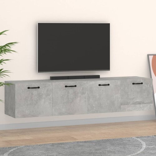  Zidni ormarići 2 kom boja siva betona 60x36,5x35 cm drveni Slike