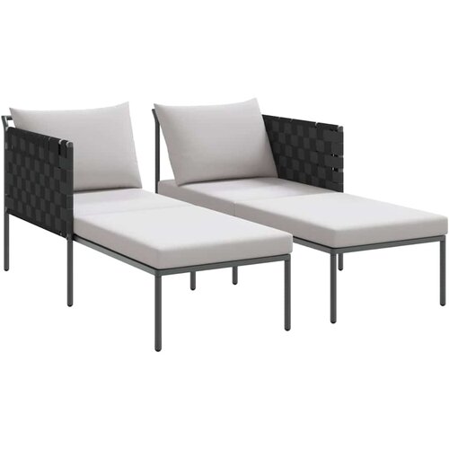  Ležaljka na suncu s jastukom Antracit 153 x 115 x 69.5 cm Slike