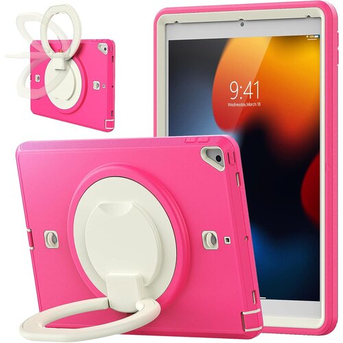 JTech Ohi&scaron;je za iPad 9/8 10,2" s stojalom in naramnico roza, (22025596) Cene