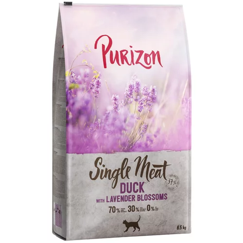 Purizon Single Meat raca s cvetovi sivke - 6,5 kg