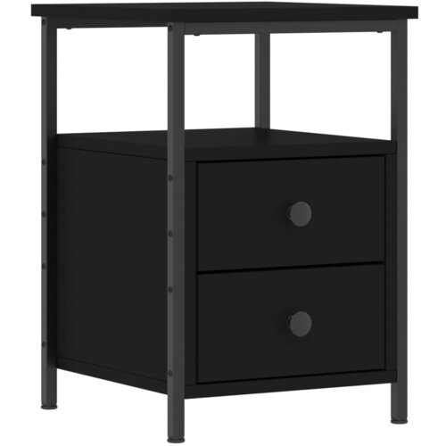 Maison Chic Nočna omarica - Nočna miza črna 34x35,5x50 cm inženirski les, (21689281) Slike