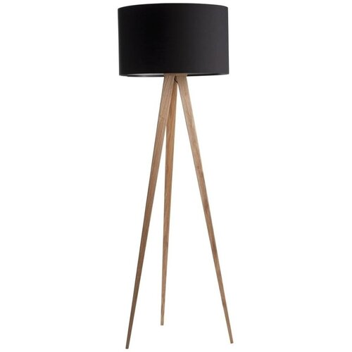 Zuiver Črna svetilka z lesenimi nogami Tripod Wood Slike
