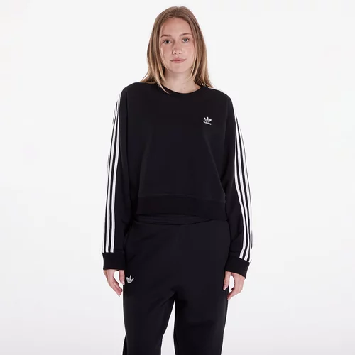 Adidas Sweatshirt 3 Stripes Classics Crew Black M