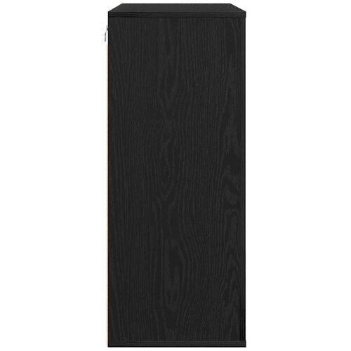  Ormar za Zid Zidne Crni hrast 80 x 33 x 80 cm Konstruirano drvo Slike